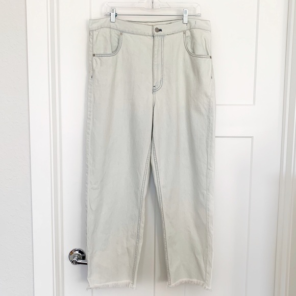 Madewell Wide Leg Tapered Jeans Faded Wash Sz 32 - Picture 7 of 13